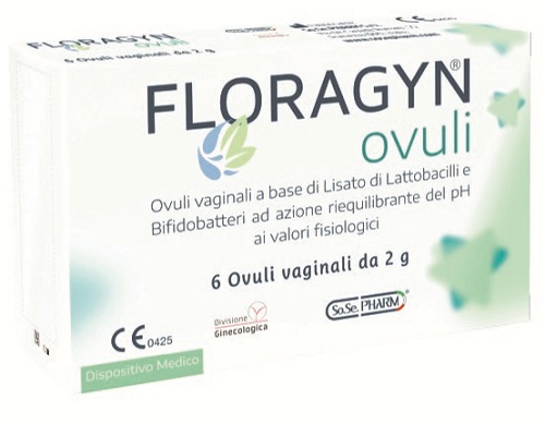OVULI VAGINALI A BASE DI LATTOBACILLI LISATI FLORAGYN OVULI 12G 6 PEZZI - fitfarma.it