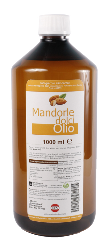 MANDORLE DOLCI OLIO 1000 ML - fitfarma.it