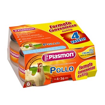 PLASMON OMOGENEIZZATO POLLO CON GIFT 4 X 80 G - fitfarma.it