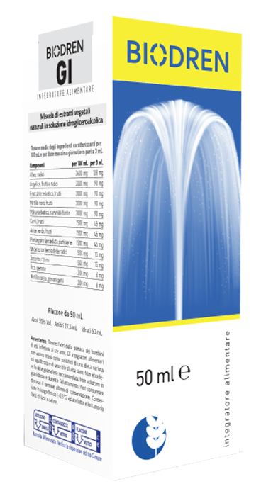 BIODREN GI SOLUZIONE IDROALCOLICA 50 ML FLACONE - fitfarma.it