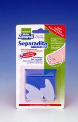 SEPARADITA ANATOMICO PER PIEDE REALIZZATO IN GEL DI SILICONE BIANCO SEMITRASPARENTE SAGOMATO IGIENEPIEDE 2 PEZZI - fitfarma.it