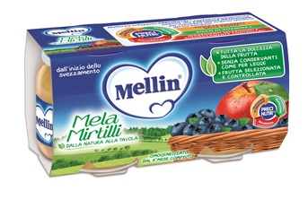 MELLIN OMOGENEIZZATO MELA MIRTILLO 100 G 2 PEZZI - fitfarma.it
