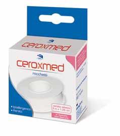 CEROTTO ADESIVO IN ROCCHETTO CEROXMED IN TESSUTO NON TESSUTO AERATO IPOALLERGENICO BIANCO 500X1,25 CM 1 PEZZO - fitfarma.it