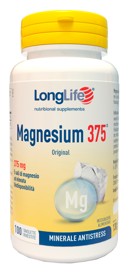 LONGLIFE MAGNESIUM 375 MG 100 TAVOLETTE - fitfarma.it
