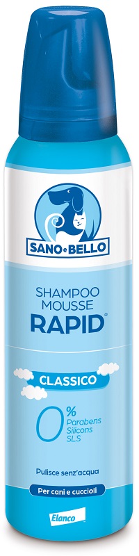 SANO E BELLO SHAMPOO MOUSSE RAPID CLASSICO FLACONE 300 ML PER LAVAGGIO SENZ'ACQUA - fitfarma.it