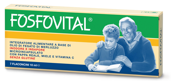 FOSFOVITAL OLIO FEGATO DI MERLUZZO 7 FLACONCINI - fitfarma.it