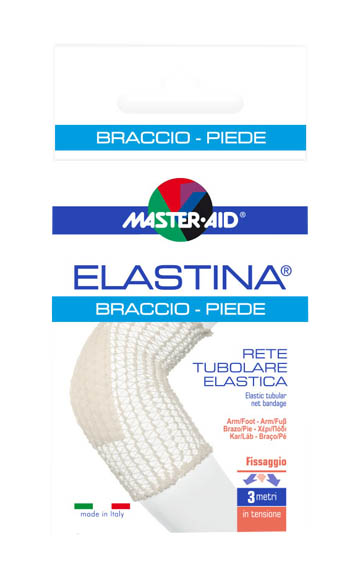 RETE TUBOLARE ELASTICA IPOALLERGENICA MASTER-AID ELASTINA BRACCIO/PIEDE 3 MT IN TENSIONE CALIBRO 4 CM - fitfarma.it