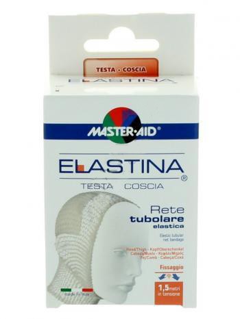 RETE TUBOLARE ELASTICA IPOALLERGENICA MASTER-AID ELASTINA TESTA/COSCIA 1,5 MT IN TENSIONE CALIBRO 6 CM - fitfarma.it