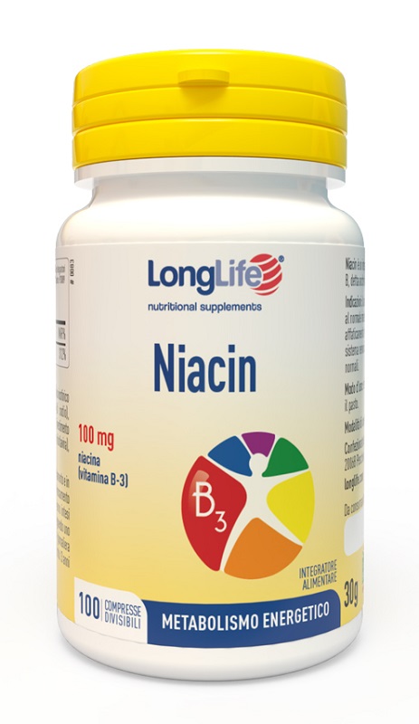 LONGLIFE NIACIN 100 MG 100 COMPRESSE - fitfarma.it