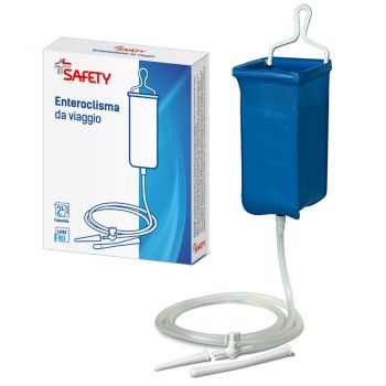 ENTEROCLISMA DA VIAGGIO KLISTER IN GOMMA CON CANNULA ANALE EVAGINALE 2 LITRI - fitfarma.it