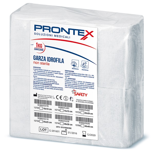 PRONTEX GARZA 15X15CM 1KG - fitfarma.it