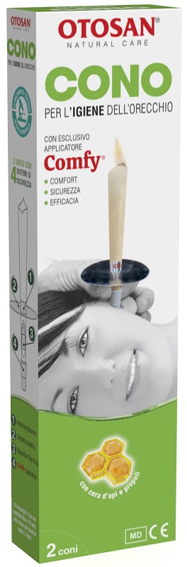 OTOSAN CONO PER L'IGIENE DELLE ORECCHIE OTOSAN+PROPOLI 2 PEZZI - fitfarma.it