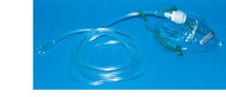MASCHERA PER OSSIGENOTERAPIA MEDIA CONCENTRAZIONE CON 2 TUBI PROLUNGA 2 METRI - fitfarma.it