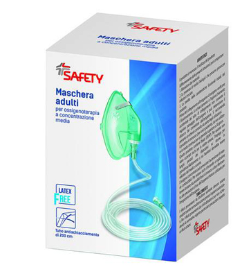 MASCHERA PER OSSIGENOTERAPIA CON TUBO 200CM - fitfarma.it