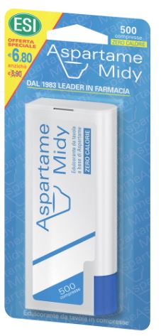 ESI ASPARTAME MIDY 500 COMPRESSE CON DISPENSER - fitfarma.it