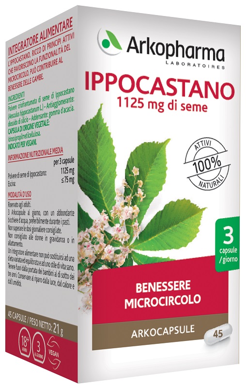 ARKO CAPSULE IPPOCASTANO BIO 45 CAPSULE - fitfarma.it