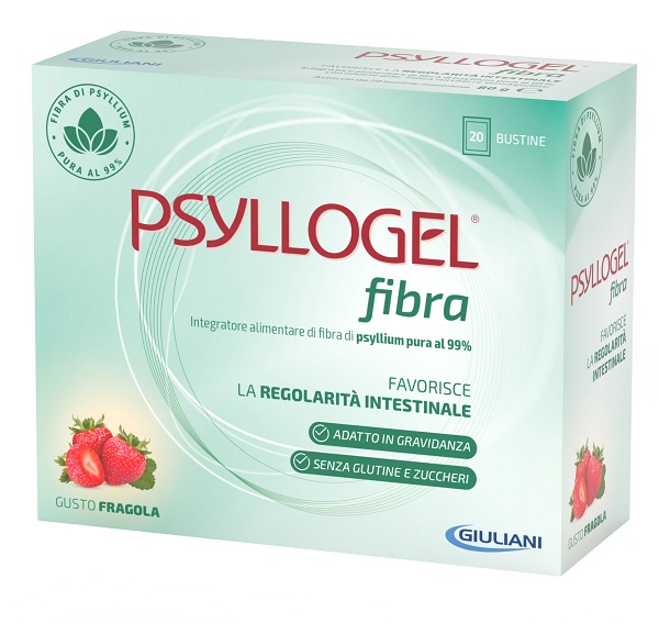 PSYLLOGEL FIBRA FRAGOLA 20 BUSTINE - fitfarma.it