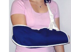 REGGIBRACCIO SEMPLICE MISURA MEDIA. CONSENTE L'IMMOBILIZZAZIONE IN POSIZIONE CORRETTA DEL BRACCIO NEI CASI DI SLOGATURE, TRAUMI ED INGESSATURE - fitfarma.it