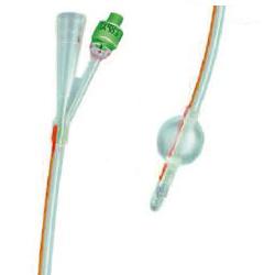 CATETERE FOLEY IN SILICONE TRASPARENTE A 2 VIE CON PALLONCINO 5-10ML DIAMETRO CH16 5,33MM LUNGHEZZA 40CM - fitfarma.it