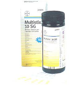 STRISCIA REATTIVA MULTITEST MULTISTIX 10SG 25 PEZZI - fitfarma.it