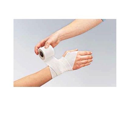 BENDA ELASTICA AUTOADESIVA FORTELAST PLUS   CON OSSIDO DI ZINCO ADESIVO SINTETICO 7,5X450CM - fitfarma.it