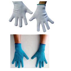 GUANTO AMBIDESTRO IN COTONE MONOFILO BIANCO PER ALLERGIE DERMATOLOGICHE SENZA CUCITURE POLSINO ELASTICO LARGHEZZA 65 MM 8,5 1 PAIO - fitfarma.it