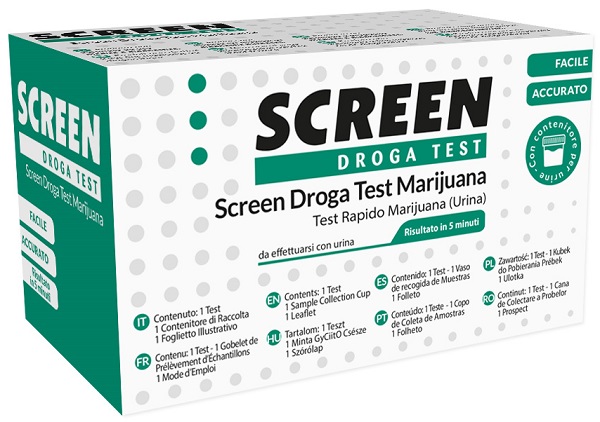 TEST DROGA SCREEN RILEVAZIONE THC MARIJUANA NELL'URINA - fitfarma.it