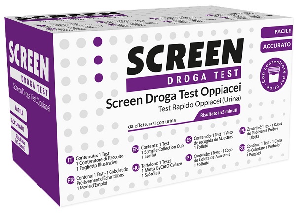 DROGA TEST CHE RILEVA UNA SOSTANZA OPPIACEI EROINA SCREEN DROGA TEST OPPIACEI - fitfarma.it