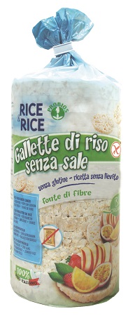 RICE&RICE GALLETTE DI RISO SENZA SALE E SENZA LIEVITO 100 G - fitfarma.it