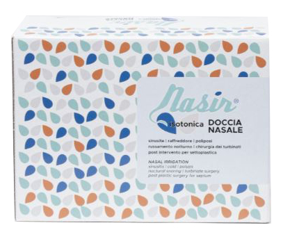 SOLUZIONE FISIOLOGICA ISOTONICA STERILE NASIR IN SCATOLA CON10 SACCHE VERSIONE LUER LOCK DA 250ML - fitfarma.it