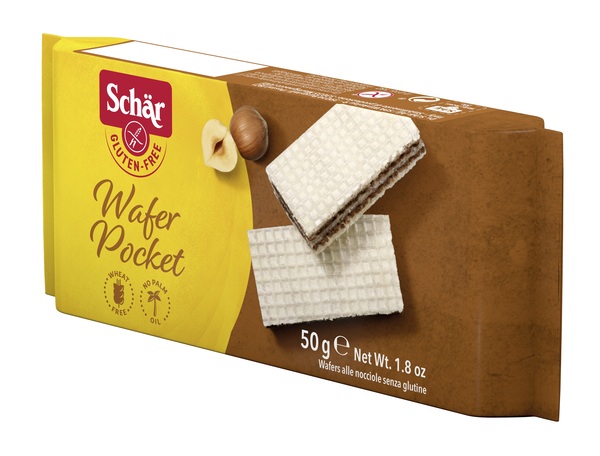 SCHAR WAFER POCKET NOCCIOLA 50 G - fitfarma.it