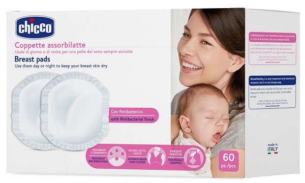 CHICCO COPPETTA ASSORBILATTE ANTIBATTERICA 60 PEZZI - fitfarma.it