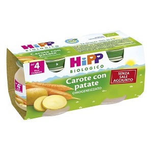 HIPP BIO HIPP BIO OMOGENEIZZATO CAROTE CON PATATE 2X80 G - fitfarma.it