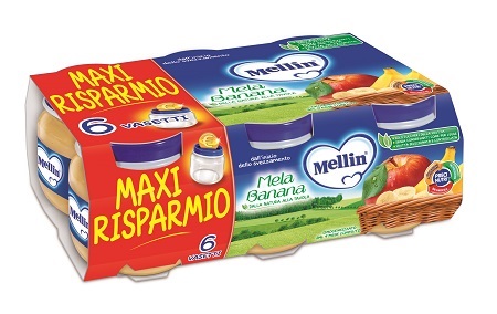 MELLIN OMOGENEIZZATO MELA BANANA 100 G 6 PEZZI - fitfarma.it