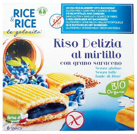 RICE&RICE RISO DELIZIA MIRTILLO E GRANO SARACENO 6 X 33 G - fitfarma.it