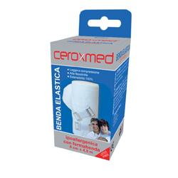 BENDA ELASTICA CEROXMED 10X450 CM CON GANCIO 1 PEZZO - fitfarma.it