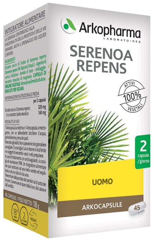 SERENOA REPENS 45 VEGI CAPSULE - fitfarma.it