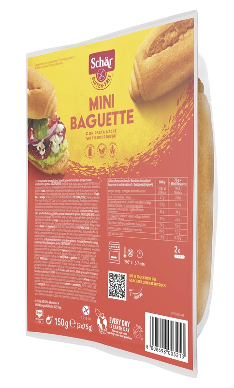 SCHAR DUO MINI-BAGUETTE 150 G - fitfarma.it