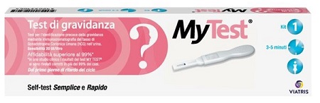 TEST DI GRAVIDANZA RAPIDO HCG MYTEST 1 PEZZO - fitfarma.it