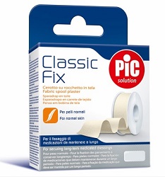 CEROTTO IN ROCCHETTO PIC CLASSIC FIX TELA BIANCO 2,5X500 CM FUSTELLA - fitfarma.it
