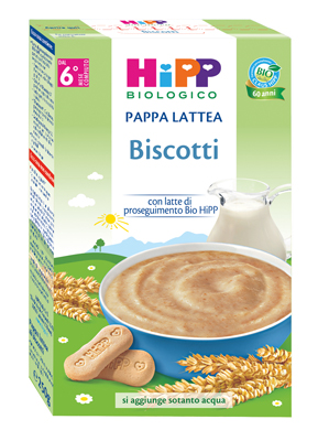 HIPP BIO PAPPA LATTEA BISCOTTI 250 G - fitfarma.it