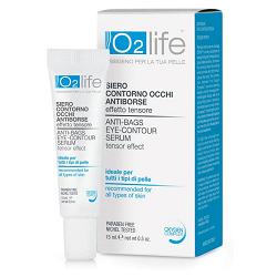 O2LIFE SIERO CONTORNO OCCHI ANTIBORSE 15 ML - fitfarma.it