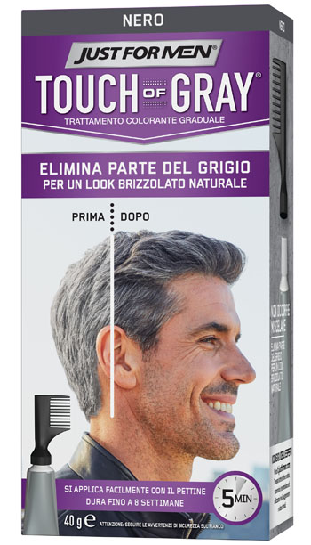 JUST FOR MEN TOUCH OF GRAY NERO 40 G - fitfarma.it