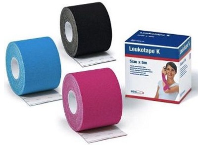 BENDA ADESIVA LEUKOTAPE K PER TAPING FISIOTERAPICO LARGHEZZA 5 CM LUNGHEZZA 5 M COLORE AZZURRO IN ROTOLO - fitfarma.it