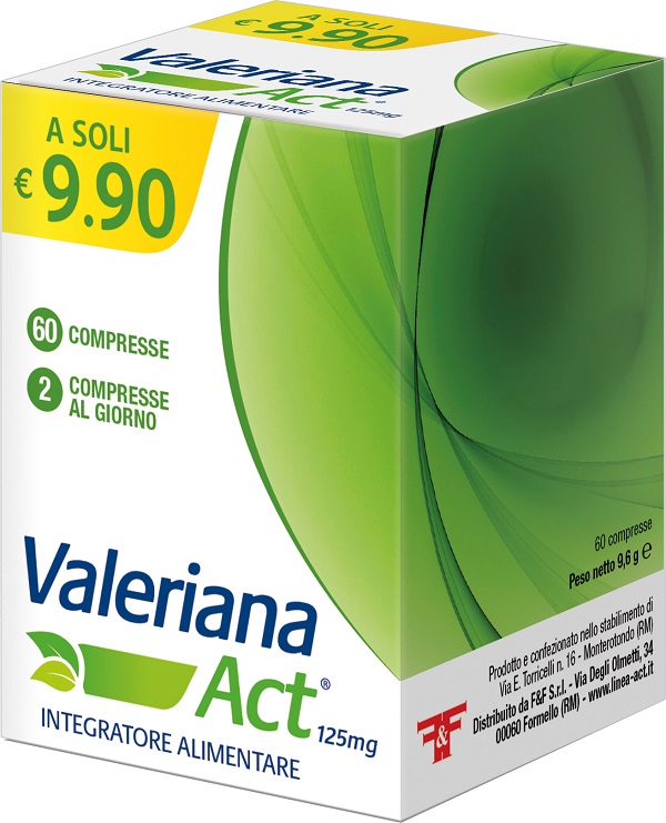VALERIANA ACT 125 MG 60 COMPRESSE DA 125 MG - fitfarma.it