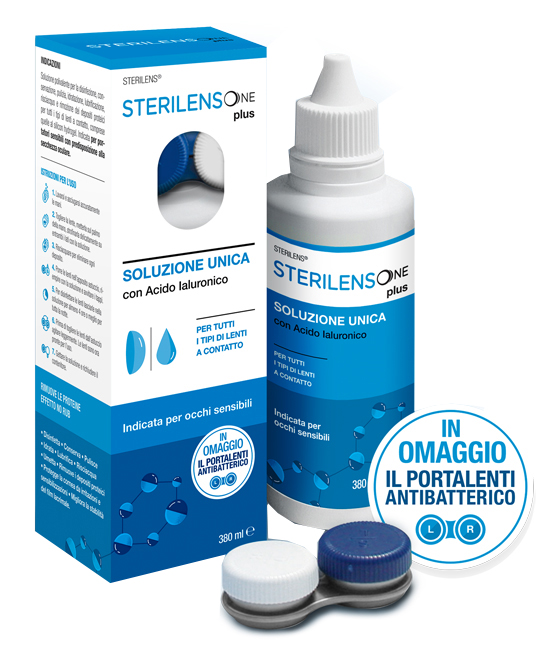 SOLUZIONE UNICA STERILENS ONE PLUS CON ACIDO IALURONICO 380 ML - fitfarma.it