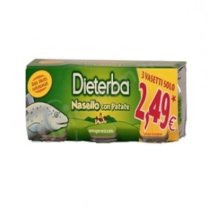 DIETERBA OMOGENEIZZATO NASELLO 3 PEZZI 80 G - fitfarma.it