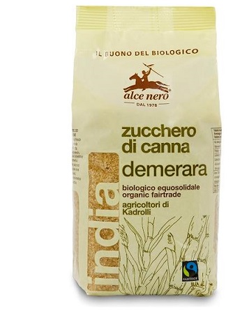 ZUCCHERO DI CANNA DEMERARA BIO INDIA FAIRTRADE 500 G - fitfarma.it