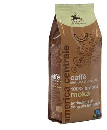 CAFFE' MOKA 100% ARABICA BIO FAIRTRADE 250 G - fitfarma.it