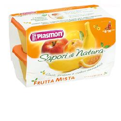 PLASMON SAPORI DI NATURA OMOGENEIZZATO FRUTTA MISTA 100 G X 4 PEZZI - fitfarma.it
